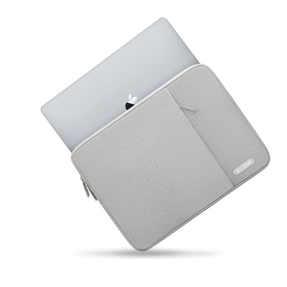 Tech-Protect Sleevy MacBook/Laptop 13-14" Sleeve- Lomme - Grå