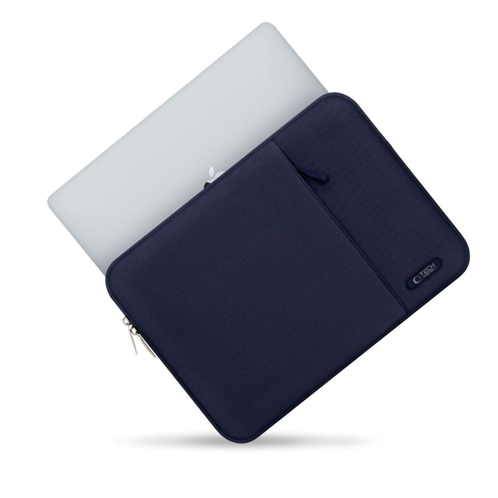 Tech-Protect Sleevy MacBook/Laptop 13-14" Sleeve- Lomme - Blå