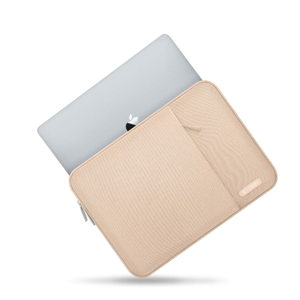 Tech-Protect Sleevy MacBook/Laptop 13-14" Sleeve- Lomme - Beige