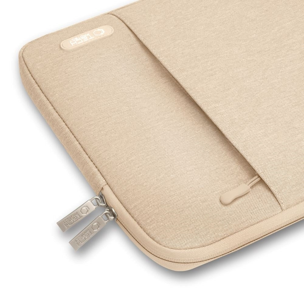 Tech-Protect Sleevy MacBook/Laptop 15-16" Sleeve- Lomme - Beige