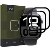 HOFI Apple Watch 11 / 10 (46mm) Hybrid Pro+ (Plus) Beskyttelsesglas - 2 stk. - Sort Kant