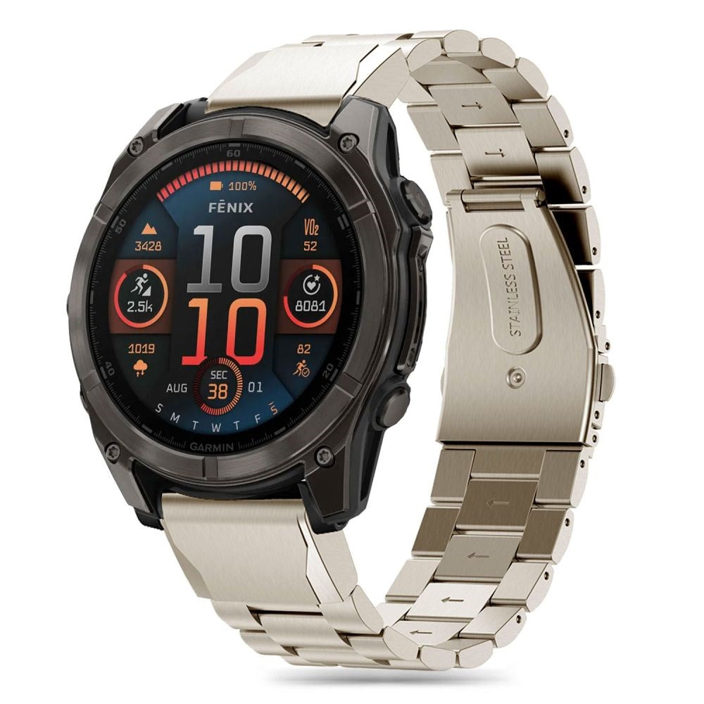 Tech-Protect Garmin Universal 26 mm QuickFit Rem Rustfri Stål - Sølv