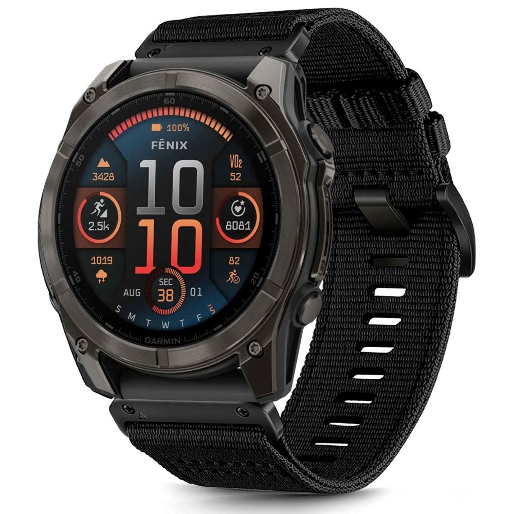 Universal Garmin Rem 26mm QuickFit - Classic Nylon - Sort