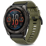 Universal Garmin Rem 26mm QuickFit - Classic Nylon - Mørkegrøn