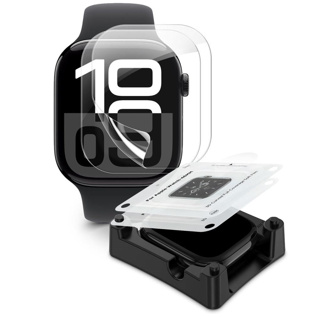 Tech-Protect Beskyttelsesglas til Apple Watch 11 / 10 (46mm) - Gennemsigtig