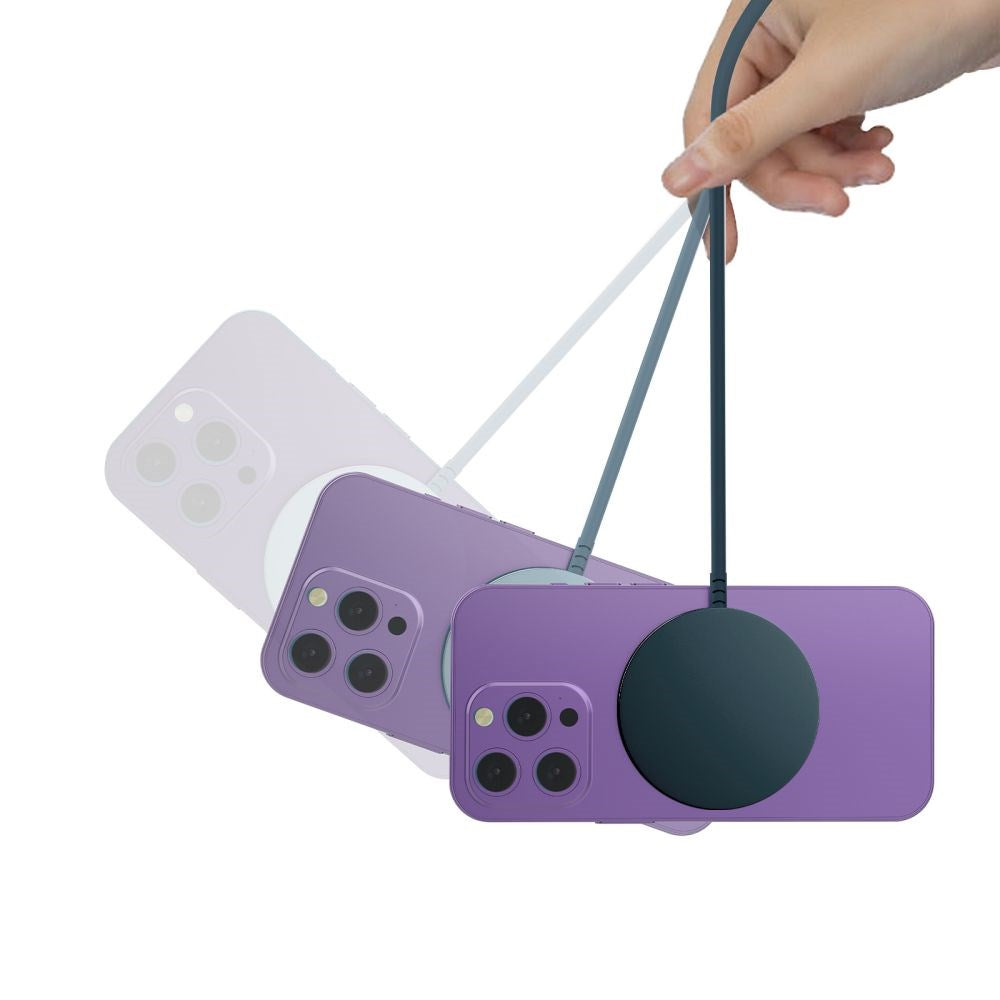 Magnetisk Qi15W Trådløs Oplader fra Tech-Protect - Blå