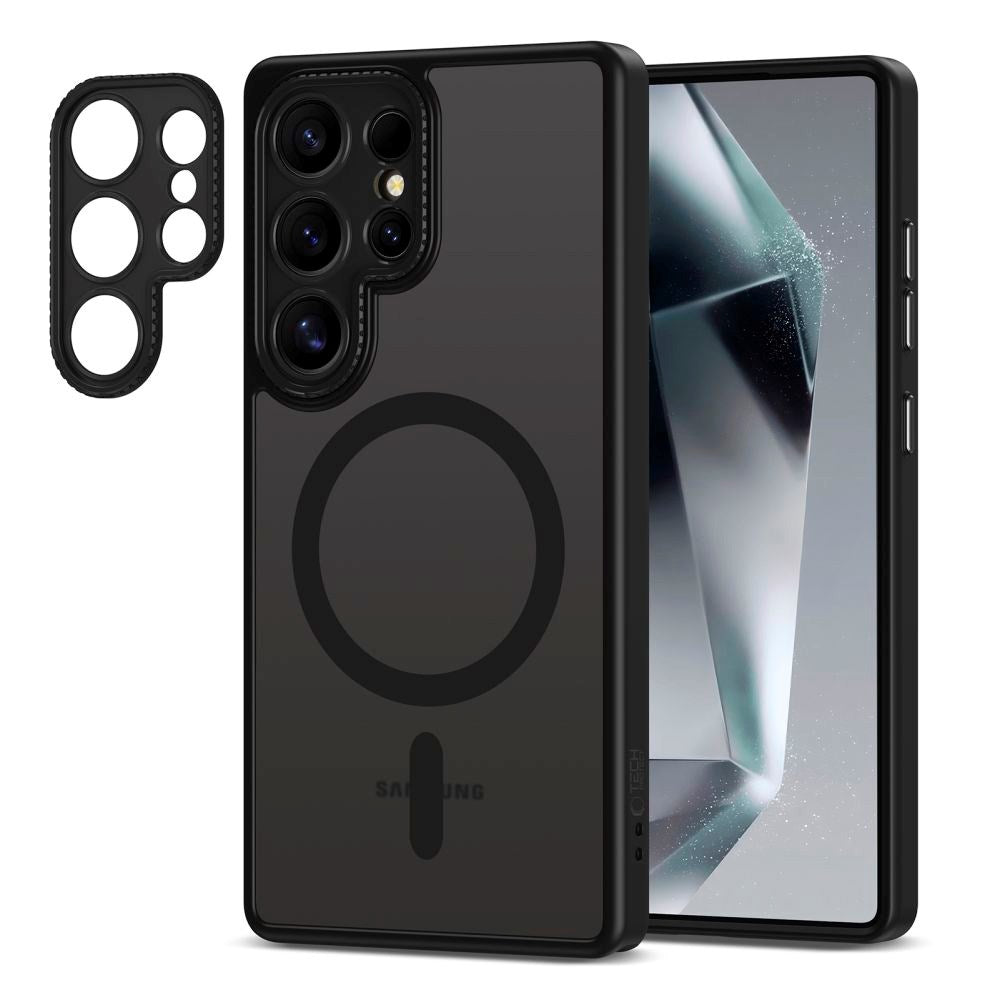 Tech-Protect MagCam Cover - Samsung Galaxy S25 Ultra - MagSafe Kompatibel - Mat Sort