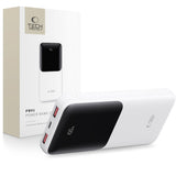 Tech-Protect Powerbank 10000mAh – Hurtig opladning med 22.5W - Hvid