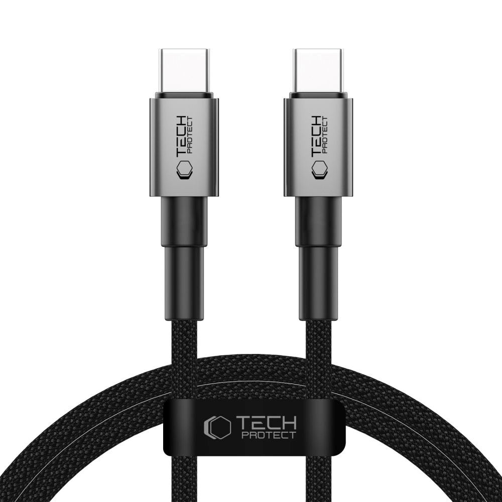 Tech-Protect Ultraboost 60W USB-C til USB-C Kabel - PD - 1m - Sort / Mørkegrå