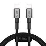Tech-Protect Ultraboost 60W USB-C til USB-C Kabel - PD - 1m - Sort / Mørkegrå