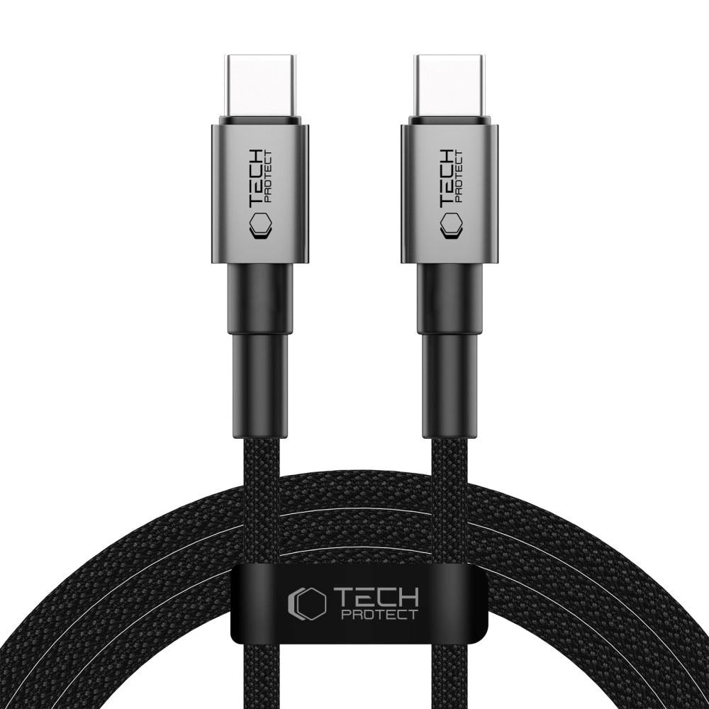 Tech-Protect Ultraboost 100W USB-C til USB-C Kabel - PD - 2m - Sort / Mørkegrå