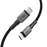 Tech-Protect Ultraboost 100W USB-C til USB-C Kabel - PD - 3m - Sort / Mørkegrå