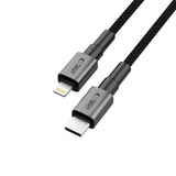 Tech-Protect Ultraboost 27W Lightning til USB-C Kabel - PD - 1m - Sort / Mørkegrå