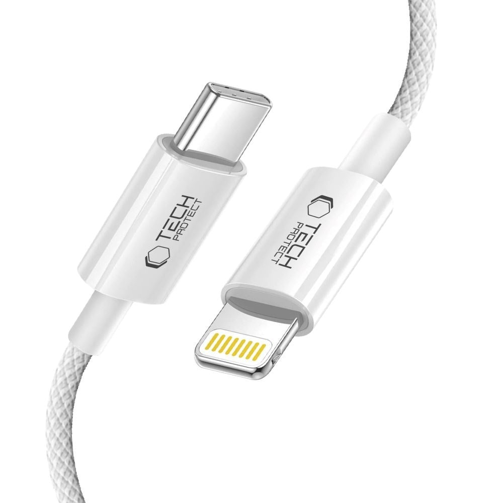 Tech-Protect Ultraboost Lite Lightning til USB-C Kabel PD 27W / 3A 1m - Grå