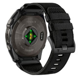 Universal Garmin Rem 22mm QuickFit Tech-Protect Classic Nylon Urrem - Sort