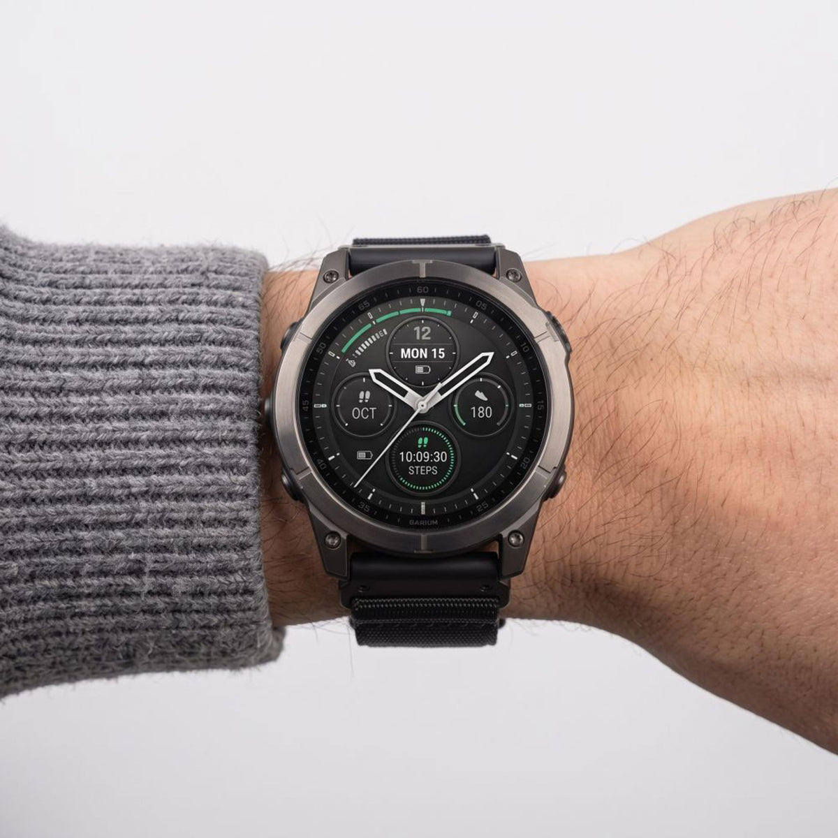 Universal Garmin Rem 22mm QuickFit Tech-Protect Classic Nylon Urrem - Sort
