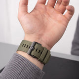 Universal Garmin Rem 22mm QuickFit Tech-Protect Classic Nylon Urrem - Grøn