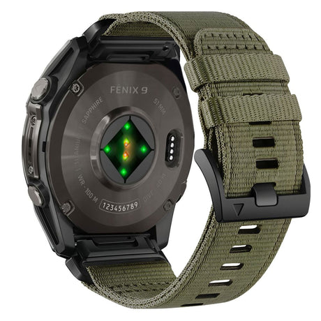 Universal Garmin Rem 26mm QuickFit Tech-Protect Classic Nylon Urrem - Grøn
