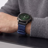 Universal Garmin Rem 26mm QuickFit Tech-Protect Classic Nylon Urrem - Blå