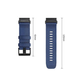 Universal Garmin Rem 26mm QuickFit Tech-Protect Classic Nylon Urrem - Blå