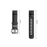 Universal Garmin 22mm QuickFit Tech-Protect Motion Fleksibelt Plast Rem - Sort