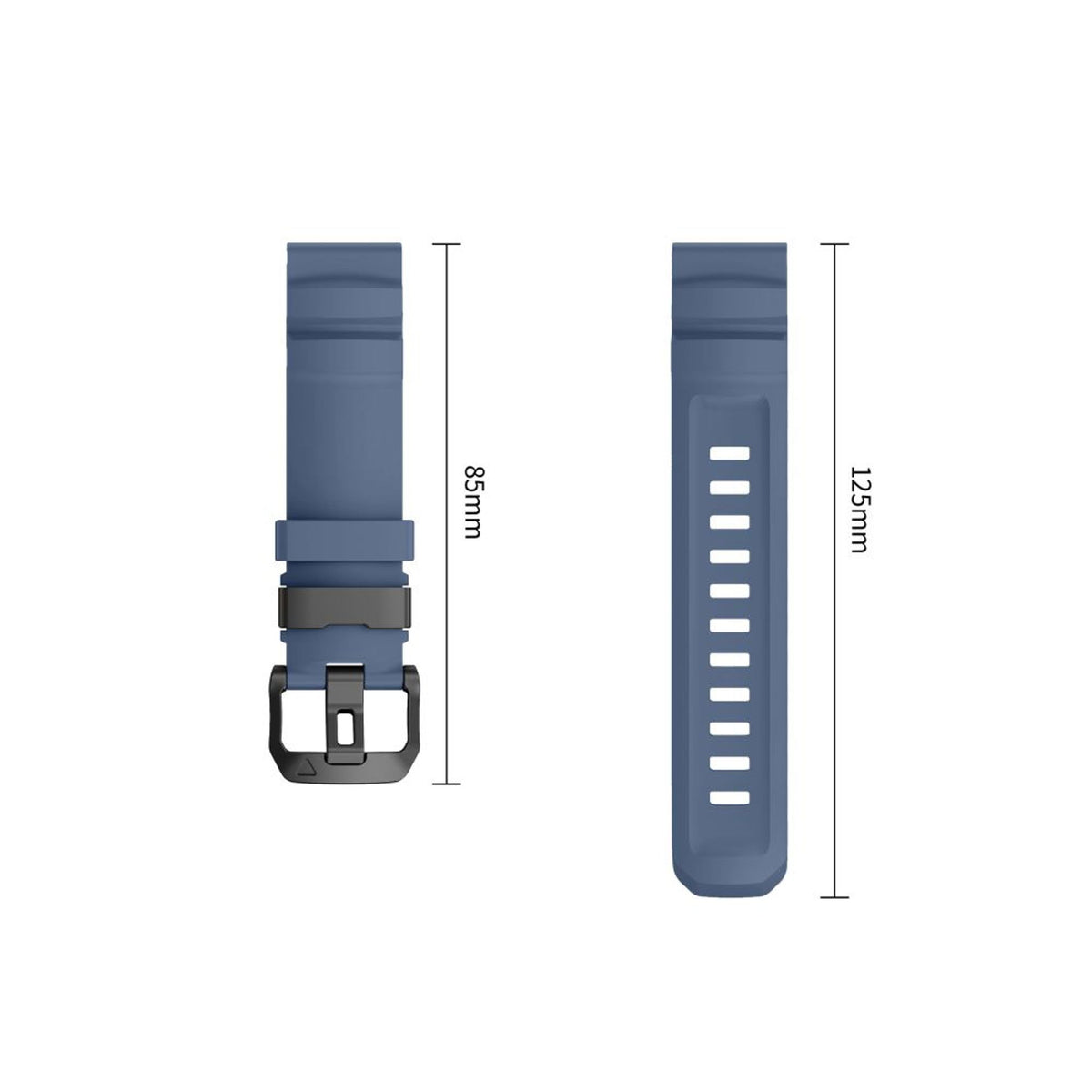 Universal Garmin 22mm QuickFit Tech-Protect Motion Fleksibelt Plast Rem - Blå