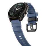 Universal Garmin 22mm QuickFit Tech-Protect Motion Fleksibelt Plast Rem - Blå