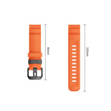 Universal Garmin 26mm QuickFit Tech-Protect Motion Fleksibelt Plast Rem - Orange