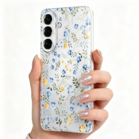 Samsung Galaxy A37 Tech-Protect FlexAir Fleksibelt Plastik Bagside Cover - Blomst
