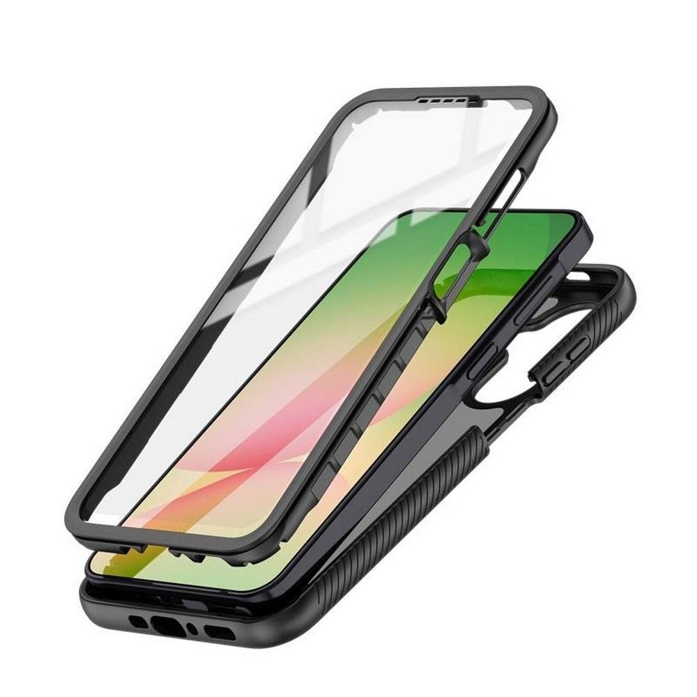Samsung Galaxy A27 / A37 / A36 / A56 Tech-Protect Defense Mobilcover med Skærmbeskyttelse - Mat Sort