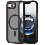 iPhone 17e / 16e Tech-Protect MagCam Case - MagSafe Kompatibel - Gennemsigtig / Mat Sort