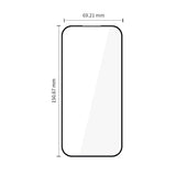 Google Pixel 10a / 9a Tech-Protect Glass Fit+ Skærmglas - 2 stk - Gennemsigtig / Sort Kant