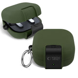 Samsung Galaxy Buds 4 / 4 Pro Tech-Protect Slim Hook Cover - Karabinhage - Grøn