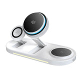 Tech-Protect A51 ARCTICBOOST Trådløs Oplader - 3-i-1 - 25W - MagSafe / Qi2 Kompatibel - Hvid