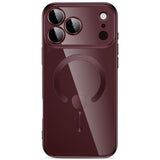 Tech-Protect iPhone 18 Pro Max / 17 Pro Max MagFlex Cover - MagSafe Kompatibel - Burgundy / Gennemsigtig