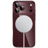 Tech-Protect iPhone 18 Pro Max / 17 Pro Max MagFlex Cover - MagSafe Kompatibel - Burgundy / Gennemsigtig