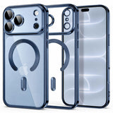 Tech-Protect iPhone 18 Pro / 17 Pro MagFlex Cover - MagSafe Kompatibel - Blå / Gennemsigtig