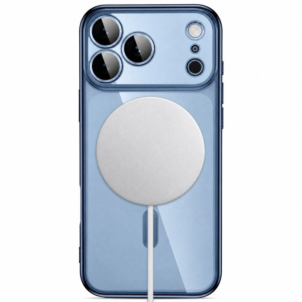 Tech-Protect iPhone 18 Pro Max / 17 Pro Max MagFlex Cover - MagSafe Kompatibel - Blå / Gennemsigtig