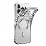 Tech-Protect iPhone 18 Pro Max / 17 Pro Max MagFlex Cover - MagSafe Kompatibel - Sølv / Gennemsigtig