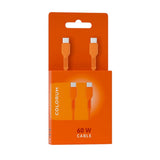 Colorum USB-C til USB-C Kabel - 60W / 1.8m - Orange