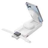 3-i-1 Magnetisk Trådløs PowerBank - Forever MATB-300 - 10.000 mAh - MagSafe Kompatibel - Hvid