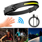 Hurtel LED Pandelampe m. Sensor - Sort