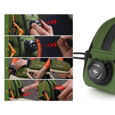 Rockbros Cykeltaske til Stel - 0.7L - Grøn