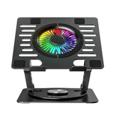 Wozinsky CoolBase Laptop- / Tabletstander - RGB-Lys - Køle-Effekt - Sort
