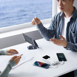 Wozinsky Powerbank - 20.000mAh - USB-C-Kabel - Lightning-Kabel - Hvid