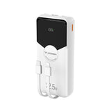 Wozinsky Powerbank - 20.000mAh - USB-C-Kabel - Lightning-Kabel - Hvid