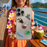TFO 3D Stickers - 5 stk - Tropical Birds