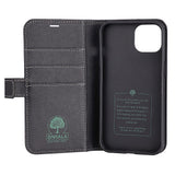 iPhone 13 GEAR Onsala Eco Flip Cover med Pung - Nedbrydeligt - Sort