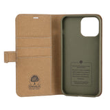 iPhone 13 Pro Max GEAR Onsala Eco Flip Cover med Pung - Nedbrydeligt - Sand