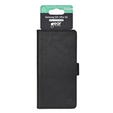 Samsung Galaxy S25 Ultra GEAR Classic Flip Cover Kunstlæder - Kortholder og Ståfunktion - Sort